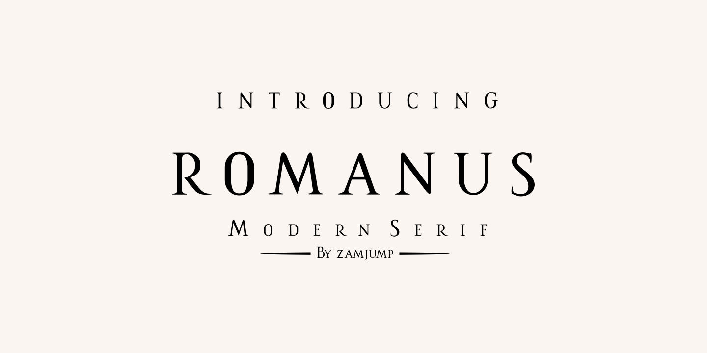 Example font Romanus #1